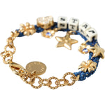 Dolce & Gabbana Gold Tone Brass Chain Star Fashion Bracelet SMY10299