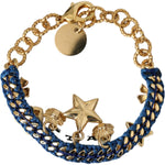 Dolce & Gabbana Gold Tone Brass Chain Star Fashion Bracelet SMY10299