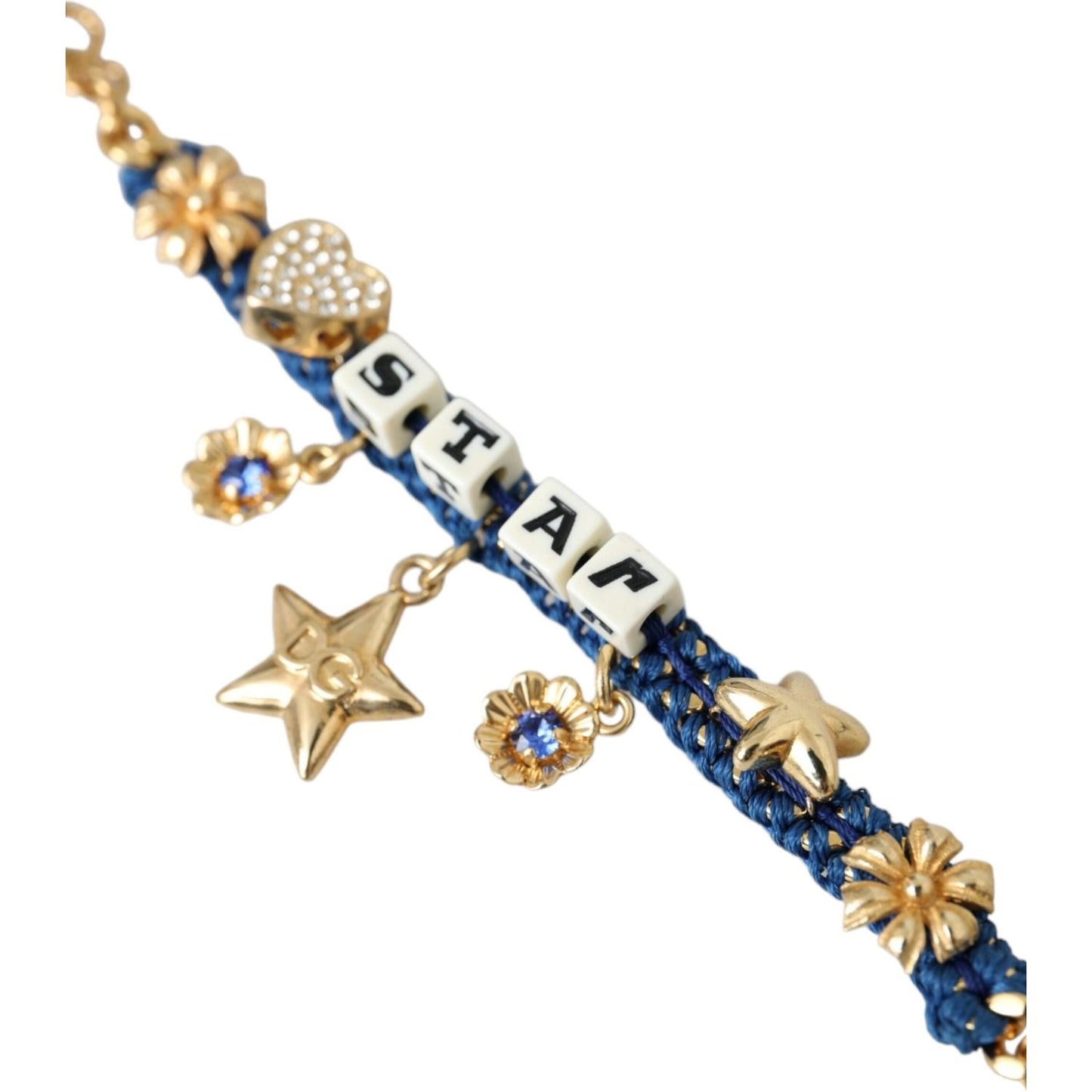 Dolce & Gabbana Gold Tone Brass Chain Star Fashion Bracelet SMY10299