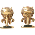 Dolce & Gabbana Gold Tone 925 Sterling Silver Crystal Cufflink SMY10176