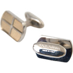 Dolce & Gabbana Silver Gold Plated Metal Brass Pin Cufflinks SMY10215