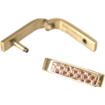 Dolce & Gabbana Gold Plated Metal Brass Pin Men Cufflinks SMY10217