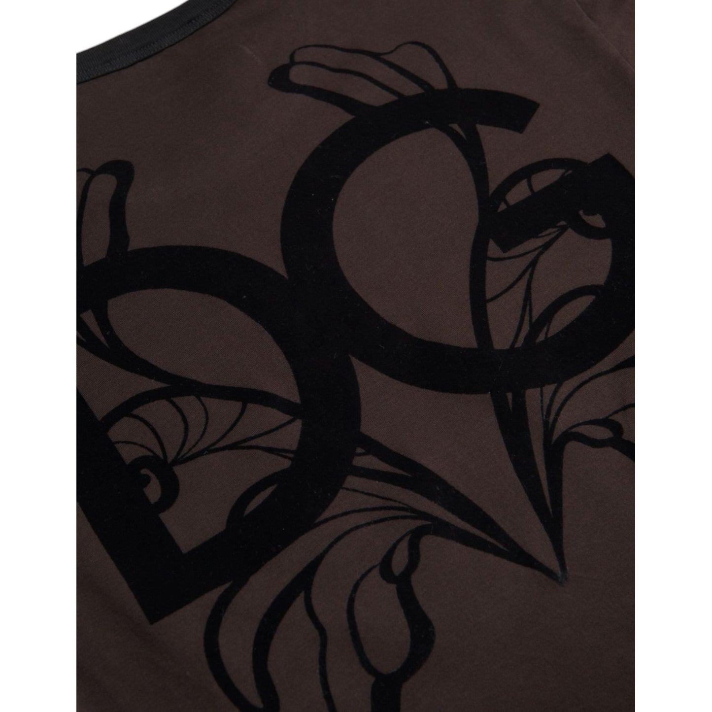 Dolce & Gabbana Brown DG Logo Crewneck Pullover Sweater Dolce & Gabbana Black
