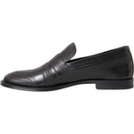 Dolce & Gabbana Black Brown Leather Loafer Men Dress Shoes MV5678-39