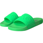 Dolce & Gabbana Green Leather Slides Sandals Beachwear Shoes MV5693-42