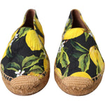 Dolce & Gabbana Multicolor Lemon Slip On Espadrilles Shoes LA11047-35