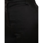 Ermanno Scervino Black High Waist Capri Cropped Pants PAN74690-42
