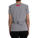 Dolce & Gabbana Gray Cotton L'Amore E'Bellezza Top T-shirt TSH84004-46