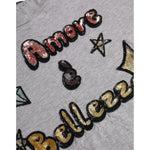 Dolce & Gabbana Gray Cotton L'Amore E'Bellezza Top T-shirt TSH84004-46