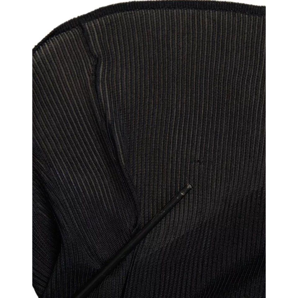 Dolce & Gabbana Black Viscose Turtle Neck Pullover Sweater Dolce & Gabbana Black