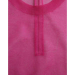 Dolce & Gabbana Pink Transparent Crewneck Long Sleeves Top TSH84792-40