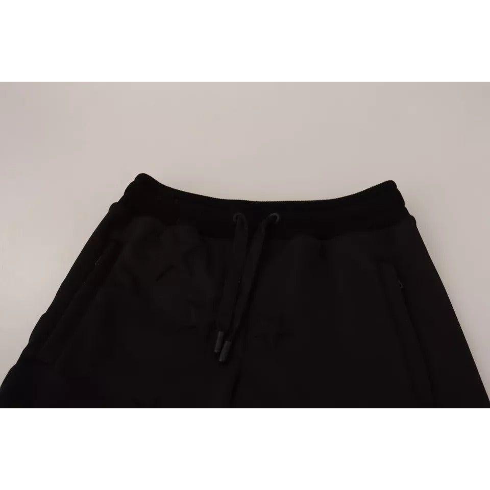 Dolce & Gabbana Black Jogger Women Polyester Pants PAN72303-36