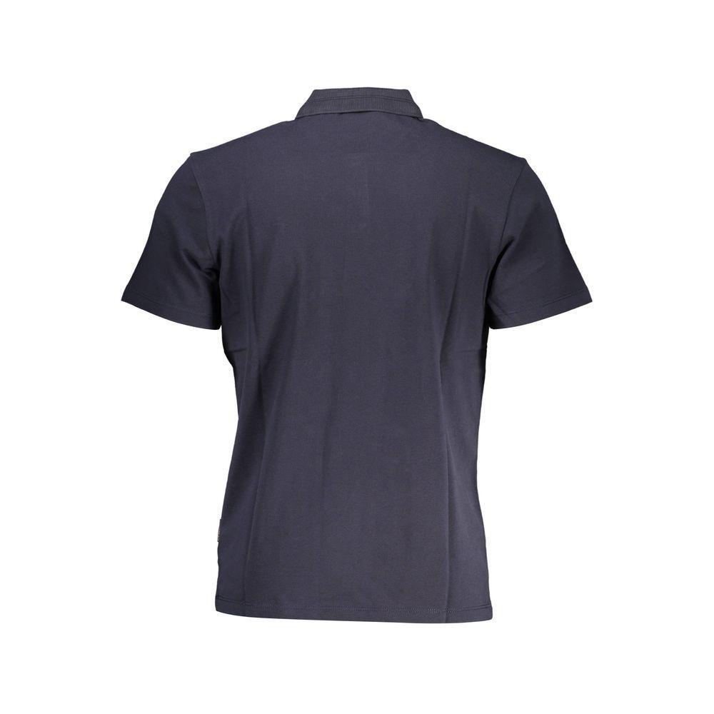 Napapijri Blue Cotton Men Polo NA-19590-M-FBB-306