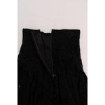 Dolce & Gabbana Black Floral Cutout Lace A-Line Skirt SKI1041-1