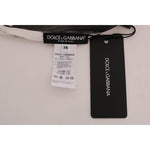 Dolce & Gabbana White Black Striped Printed Blouse Top TSH1404#2-3