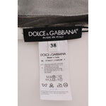 Dolce & Gabbana White Black Striped Printed Blouse Top TSH1404#2-3