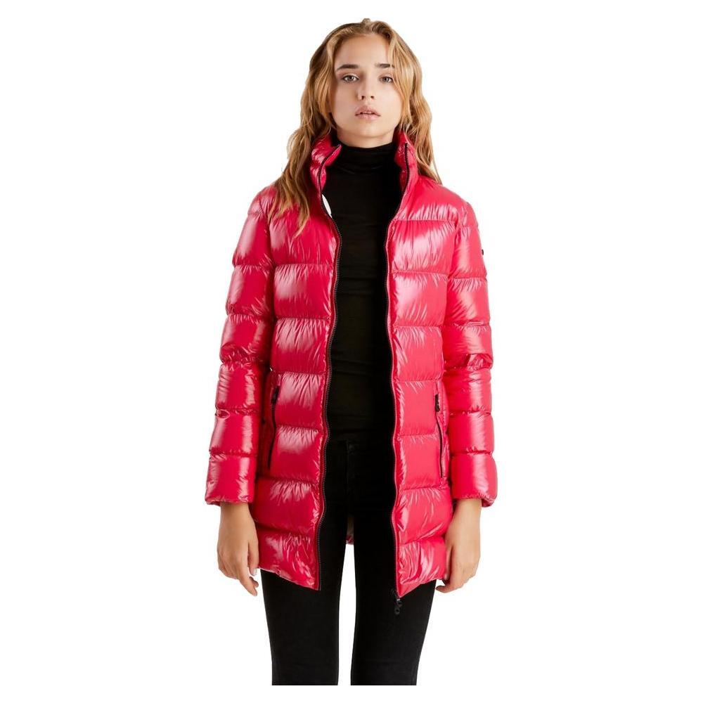 Refrigiwear Fuchsia Shimmer Long Down Jacket RE-11313-S