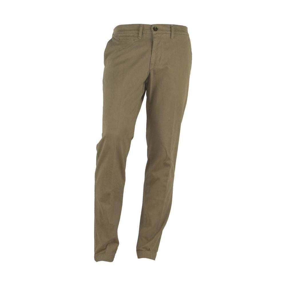 Made in Italy Elegant Italian Winter Pants Made in Italy Dim Gray