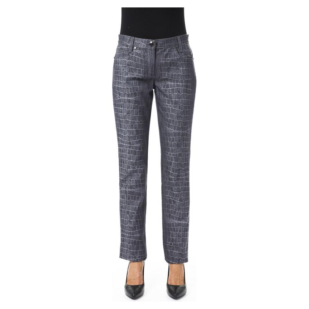 BYBLOS Black Viscose Women Pants BY-17630-W28