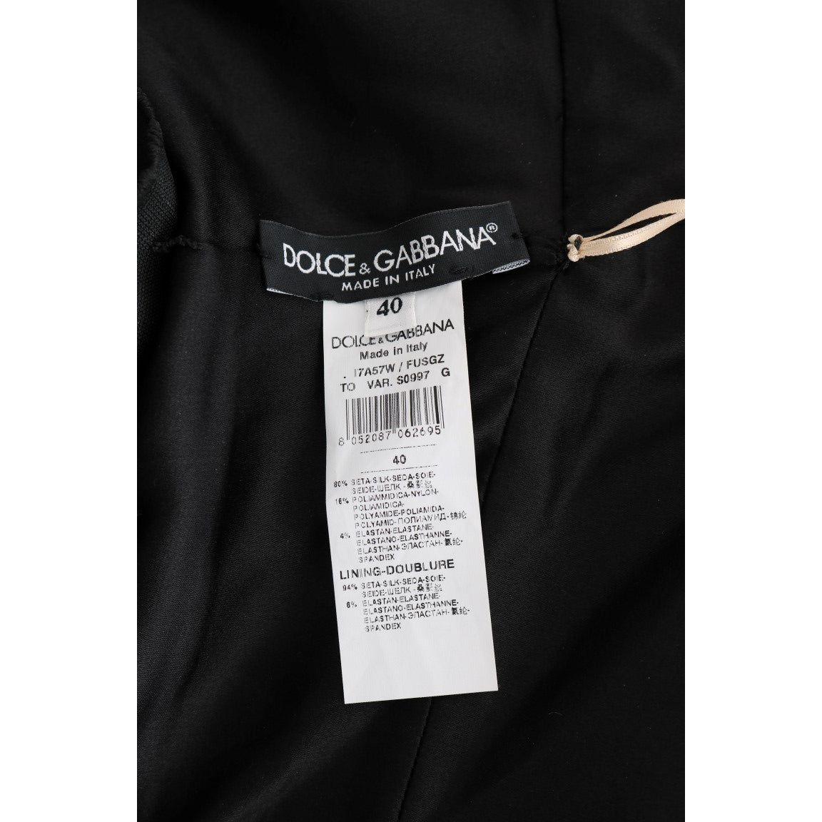 Dolce & Gabbana Gold Silk Stretch Romper Body TSH1430-1