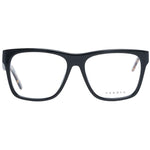 Sandro Black Men Glasses Frame with full-rim black acetate trapezium design, 54mm lens width, perfect for stylish eyewear.