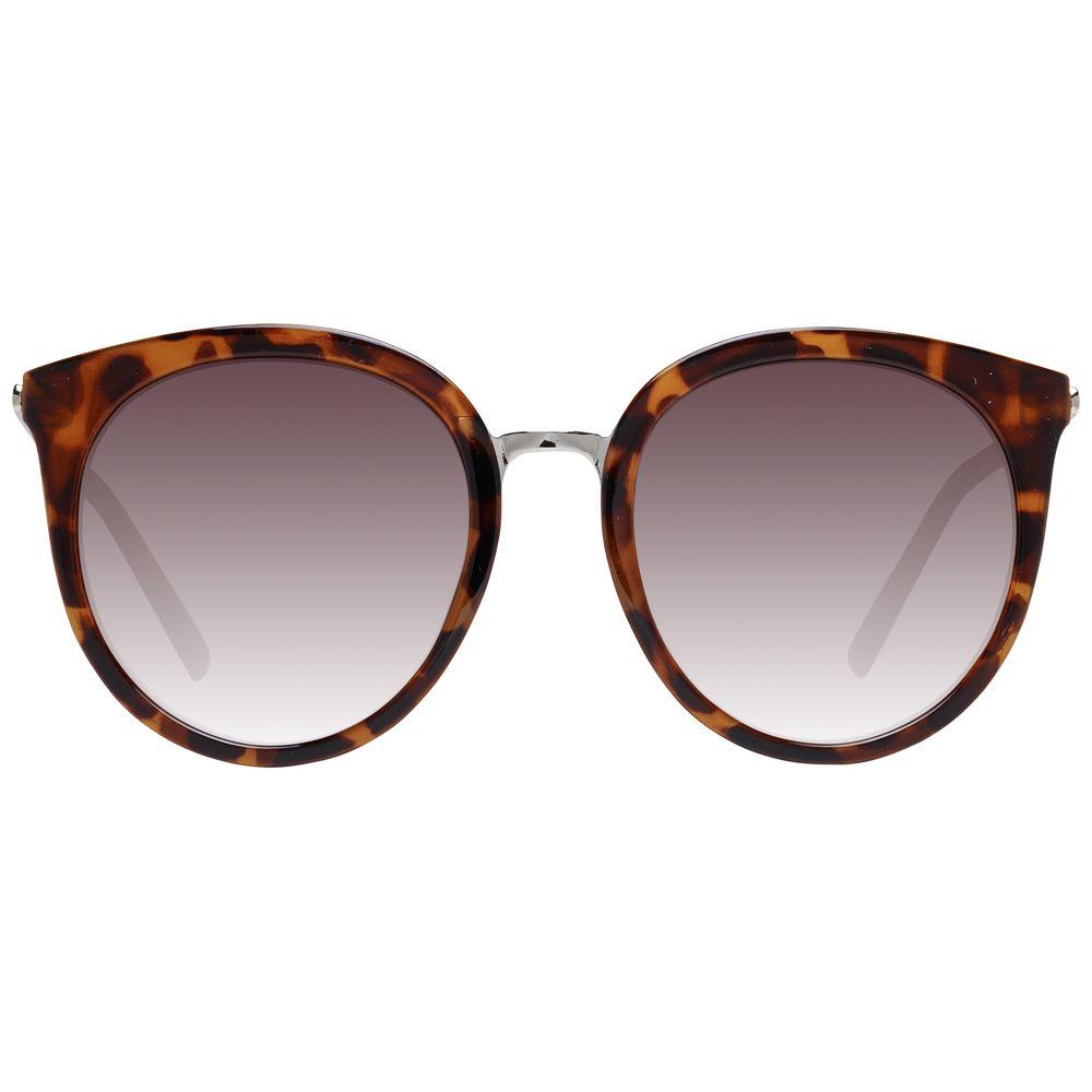 Guess brown women's round sunglasses with gradient lenses and full-rim style, featuring 100% UVA & UVB protection.