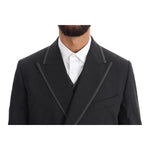 Dolce & Gabbana Gray Wool Stretch 3 Piece Two Button Suit KOS1093-1