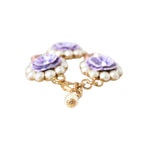 Dolce & Gabbana Gold FIORI BLOOMING Floral Baroque Crystals Bracelet SMY10238