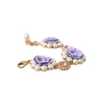 Dolce & Gabbana Gold FIORI BLOOMING Floral Baroque Crystals Bracelet SMY10238