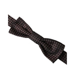 Dolce & Gabbana Brown Fantasy Silk Adjustable Neck Men Papillon Bow Tie FT3899