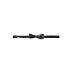 Dolce & Gabbana Black Floral Fantasy Adjustable Neck Men Bow Tie
