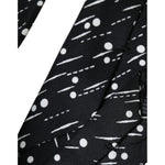 Dolce & Gabbana Black Dotted 100% Silk Adjustable Tie