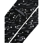 Dolce & Gabbana Black Dotted 100% Silk Adjustable Tie