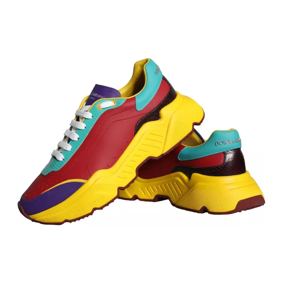 Dolce & Gabbana Multicolor Daymaster Low Top Sneakers Shoes Dolce & Gabbana Dark Slate Gray