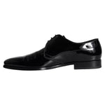 Dolce & Gabbana Black Calfskin Leather Derby Men Dress Shoes MV5708-39