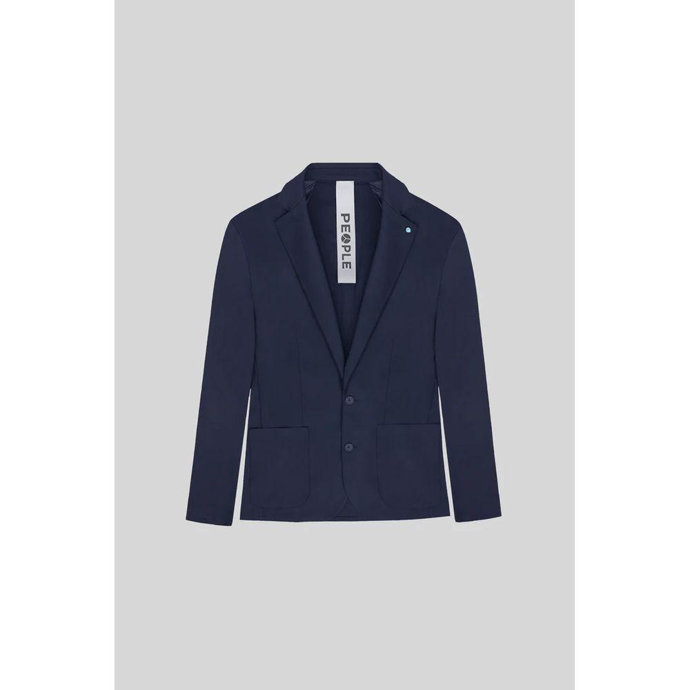 People Of Shibuya Blue Polyester Jacket People Of Shibuya Dark Slate Gray