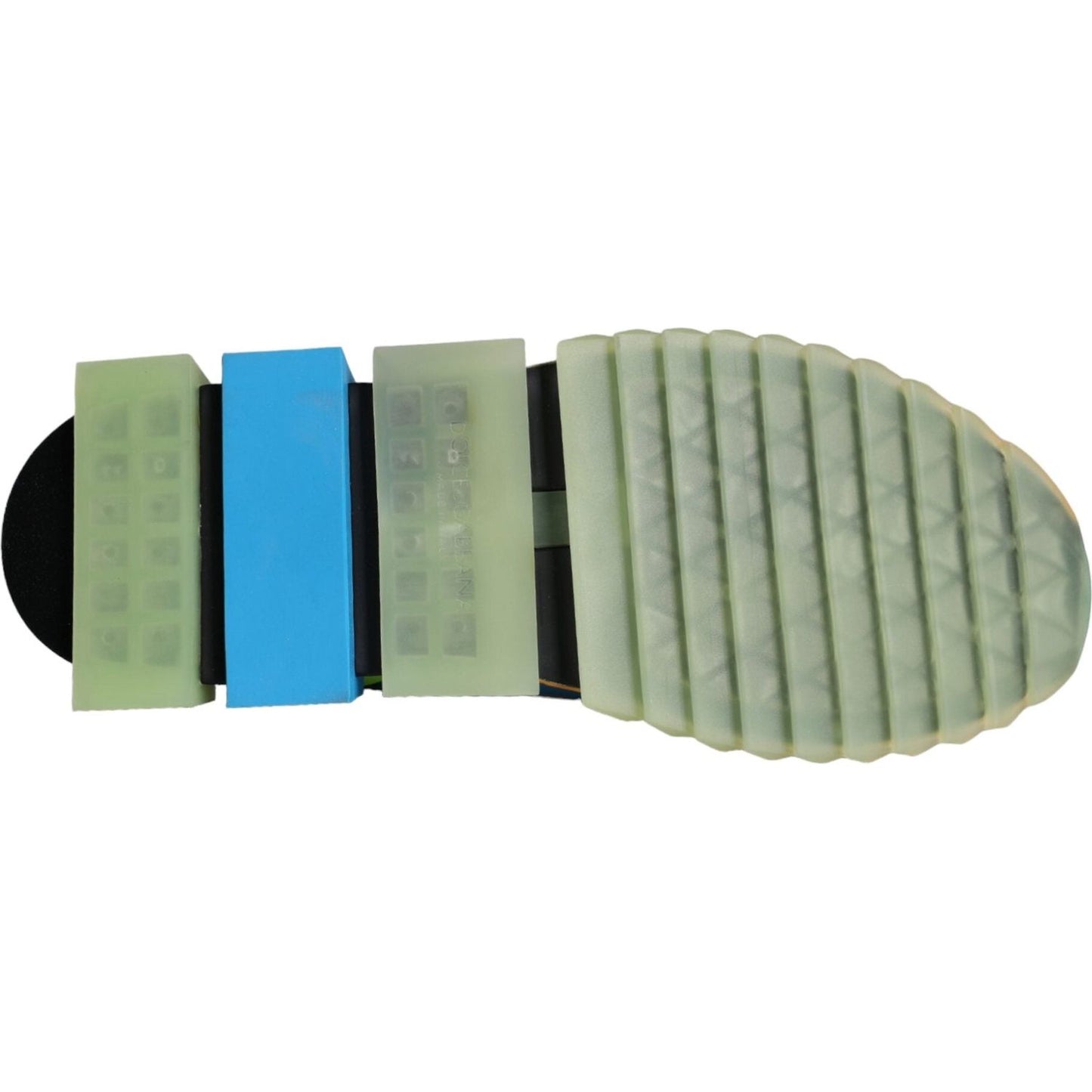 Dolce & Gabbana Multicolor Super King Low Top Sneakers Shoes Dolce & Gabbana Dark Sea Green