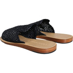 Dolce & Gabbana Black Monochrome Braided Raffia Slides Shoes MV6103-42