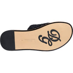 Dolce & Gabbana Black Monochrome Braided Raffia Slides Shoes MV6103-42