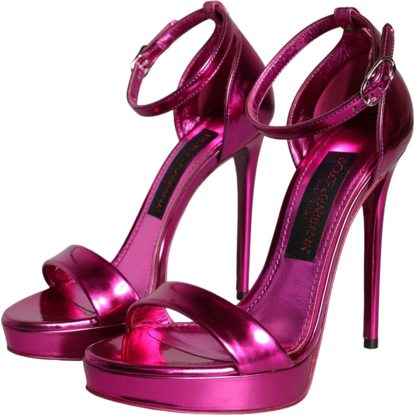 Dolce & Gabbana Fuchsia KEIRA Heels Ankle Strap Sandals Shoes LA11348-37