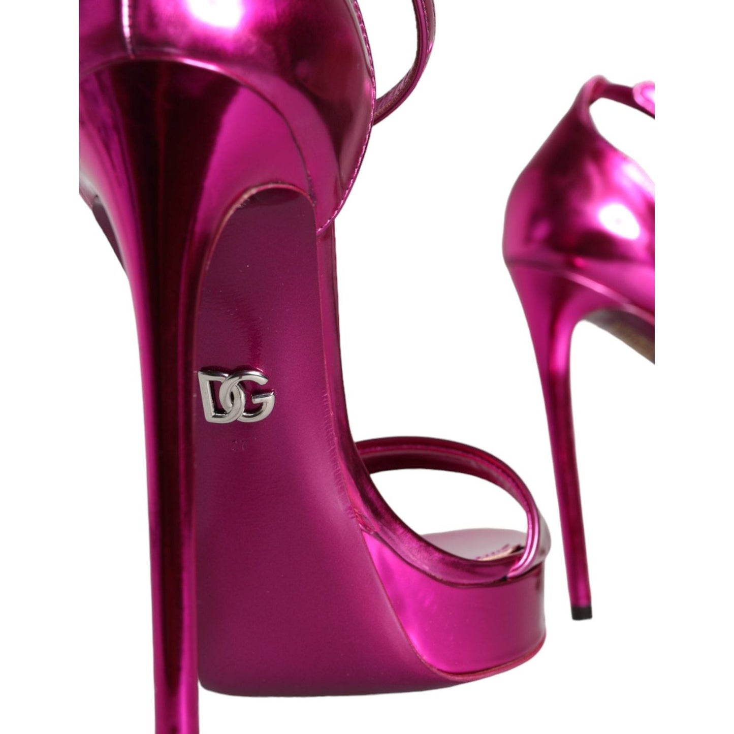 Dolce & Gabbana Fuchsia KEIRA Heels Ankle Strap Sandals Shoes LA11348-37