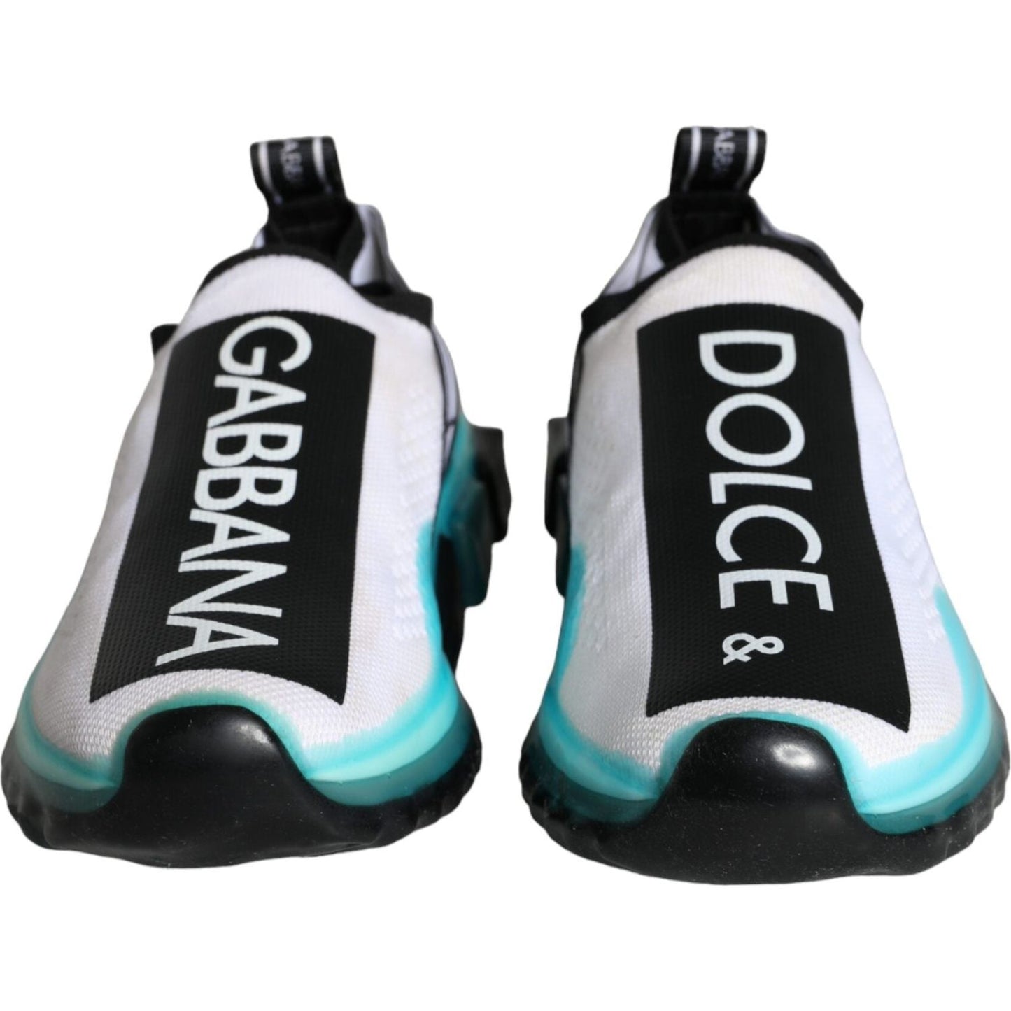 Dolce & Gabbana White Blue Slip On Sorrento Sneakers Shoes Dolce & Gabbana Dark Slate Gray
