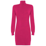 Yes Zee Fuchsia Viscose Dress YE-13722-XS