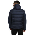 Yes Zee Blue Polyester Jacket YE-13686-S