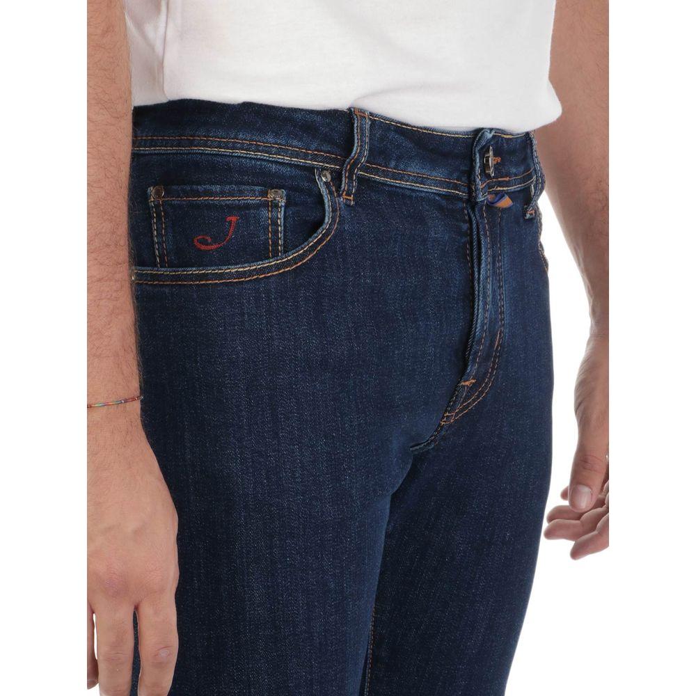 Jacob Cohen Blue Cotton Jeans & Pant Jacob Cohen Tan