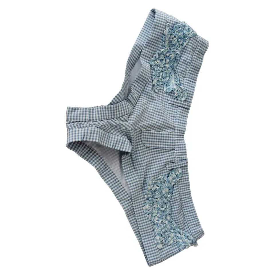 Ermanno Scervino Blue Beachwear Bottoms Swimsuit Shorts Ermanno Scervino Light Slate Gray