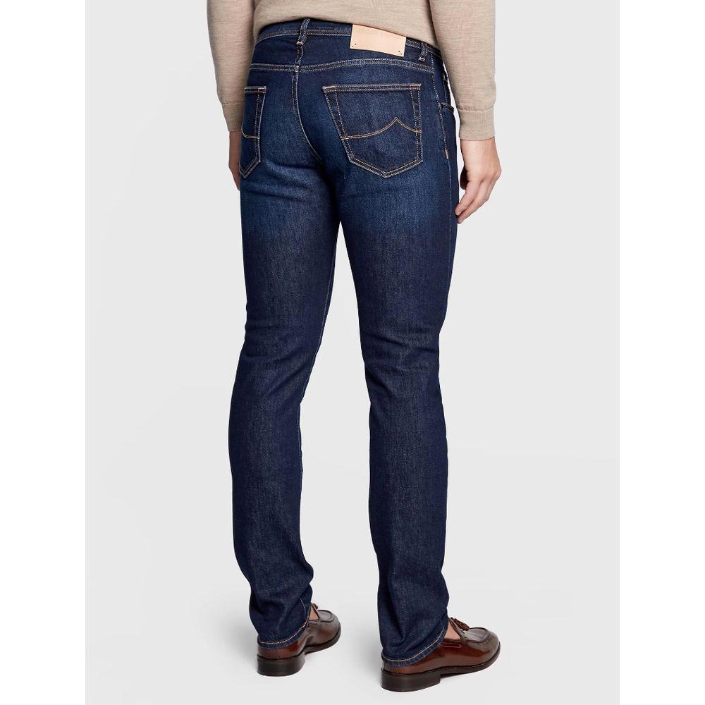 Jacob Cohen Blue Cotton Jeans & Pant Jacob Cohen Lavender