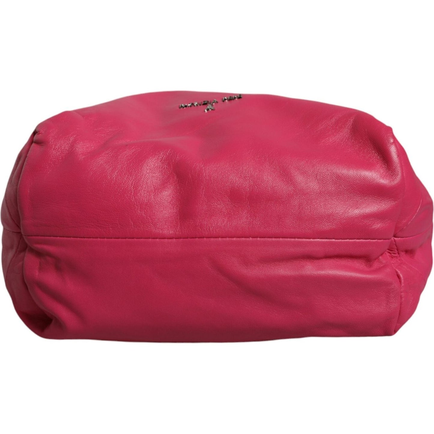 Patrizia Pepe Fuchsia Pink Leather Shoulder Purse Tote Bag Patrizia Pepe Maroon