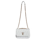 Versace White Mini Nappa Leather Crossbody Shoulder Bag BAG1596