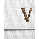 Versace White Mini Nappa Leather Crossbody Shoulder Bag BAG1596